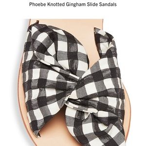 Loeffler Randall gingham sandals!